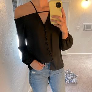 Express off the shoulder blouse - Black size S